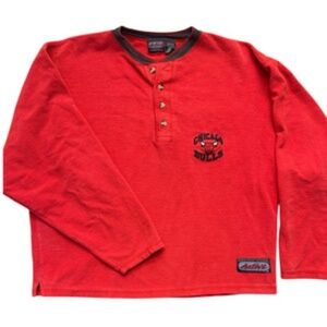 Active Iron Knights Athletics 1996 NBA Chicago Bulls Shirt Mens L Red Pajama Top